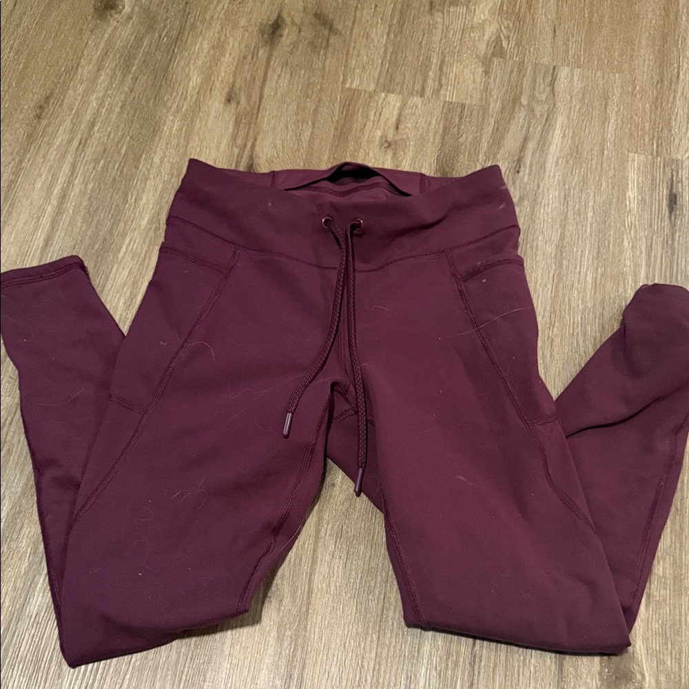 Yogalicious Women's Deep Maroon Leggings